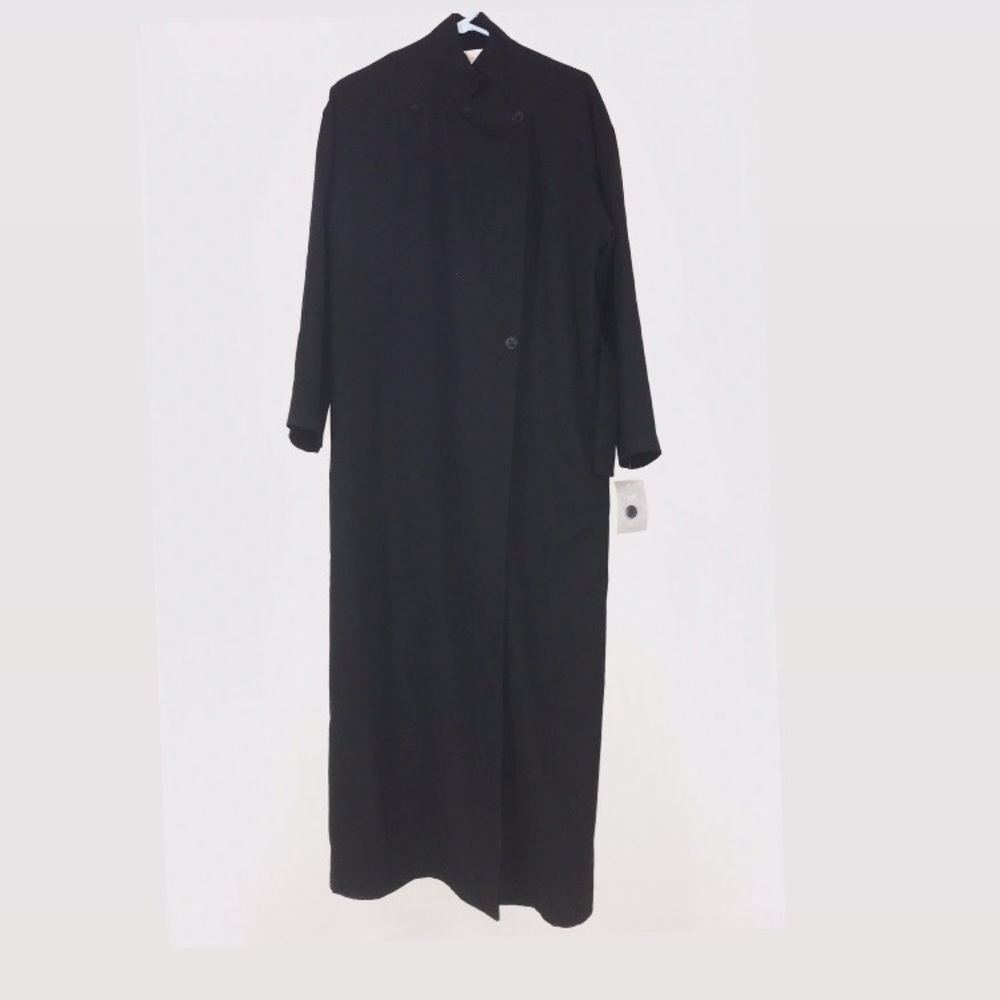 J Jill Black Trench Coat (wool)